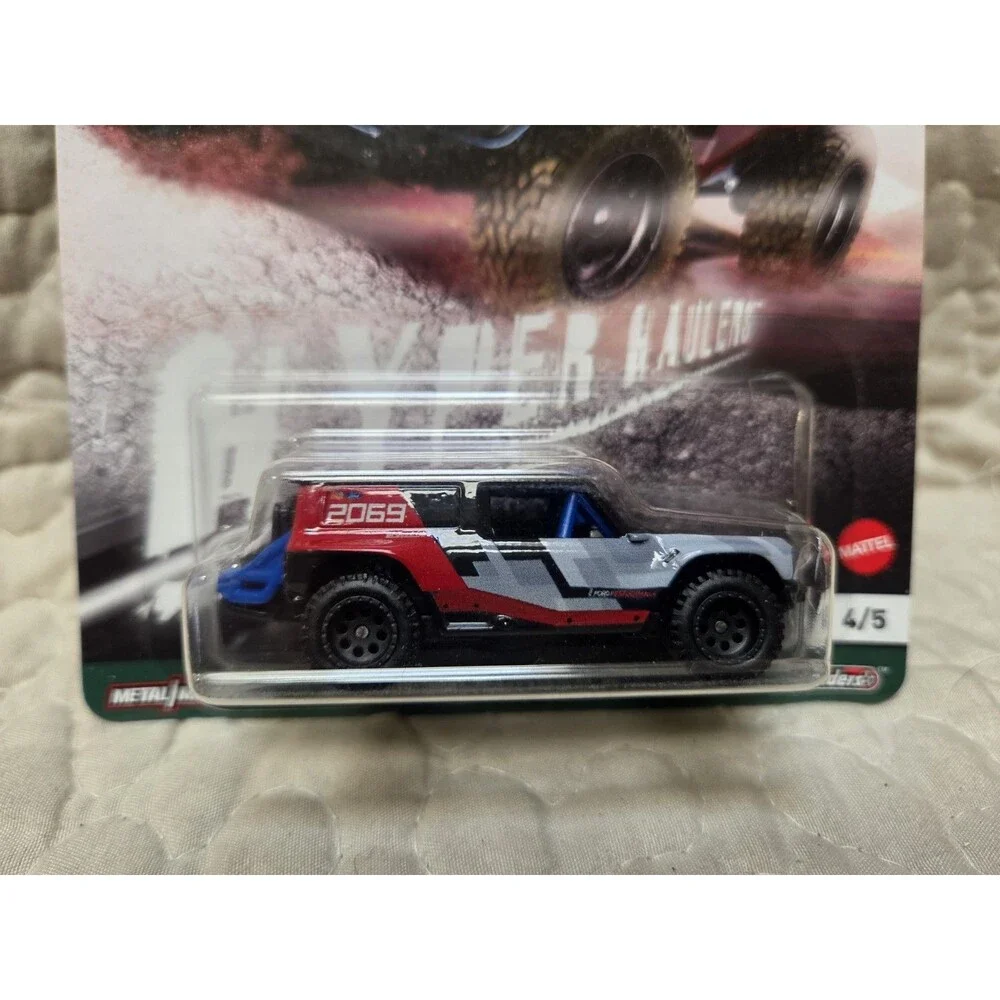 Hot Wheels Premium Car Culture Hyper Haulers Ford Bronco R # 4/5 Damaged Bubble